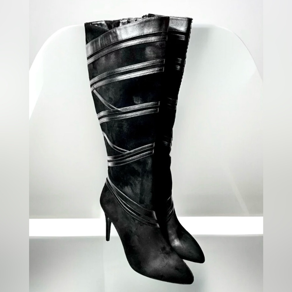 Giani Bini Donellah Wrapped Suede Leather Boots
